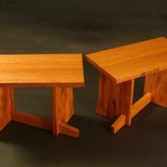 Mahogany Finelines Table/Bench Set
