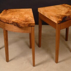 Oak Burl End Tables