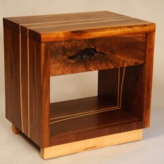 Embedded Lines Side Table