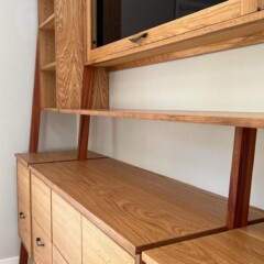 White Oak Wall System close-up